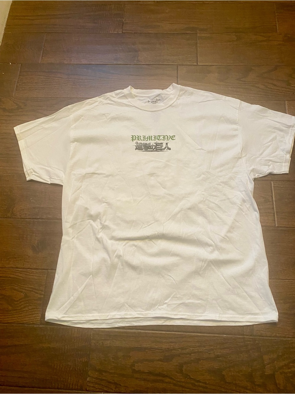 Primitive x Attack On Titan Scout White T-Shirt Size 2XL